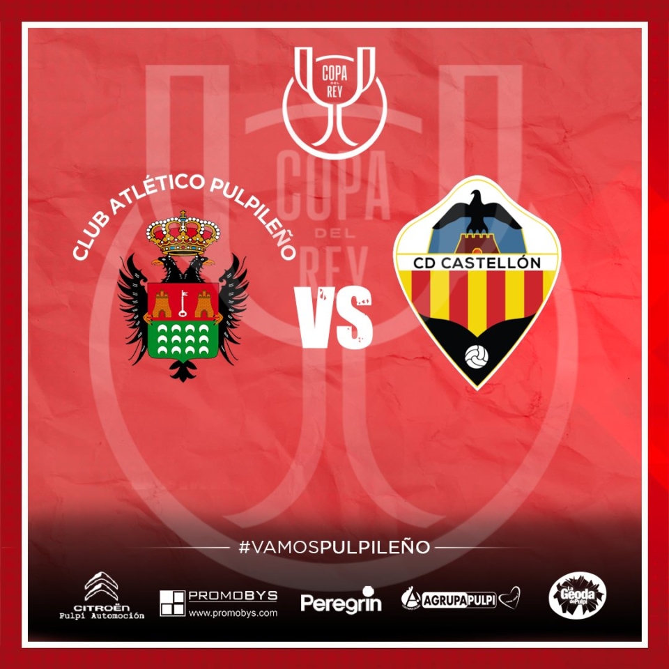 Cartel Atlético Pulpileño vs CD Castellón Copa del Rey 2021-22