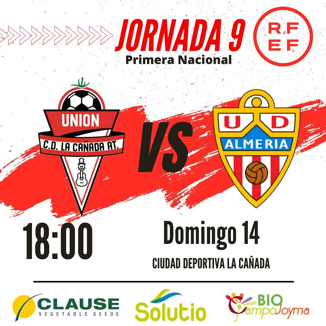 Cartel UCD La Cañada Atlético vs UDA 14-11-21