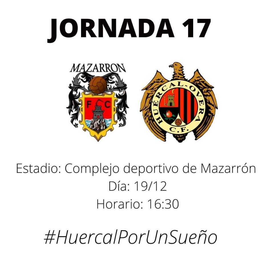 Cartel Mazarrón FC vs Huércal-Overa CF 19-12-21